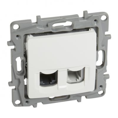 Niloe/Niloe Selection - Gniazdo Rj12+Rj45 Kat. 5E Utp Białe 764570 LEGRAND (764570)